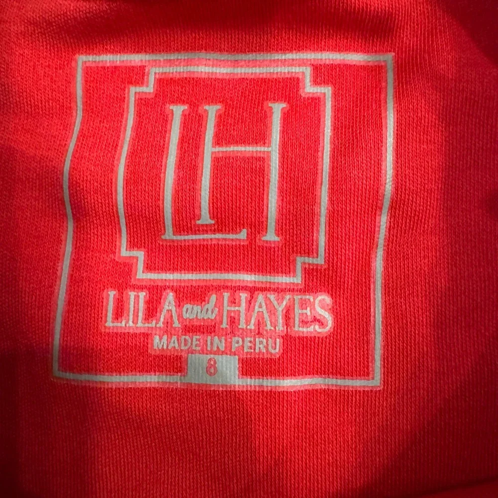 Lila and Hayes Kids Blake T-shirt Red‎ Long Sleeve Top Size 8 NWT